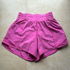 Lululemon Hotty Hot shorts 4” Size 2 PINK